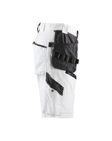 Blaklader X1500 Painters Shorts 1512 #colour_white-dark-grey