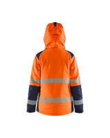 Blaklader Women's Winter Jacket Hi-Vis 4456 #colour_orange-navy-blue