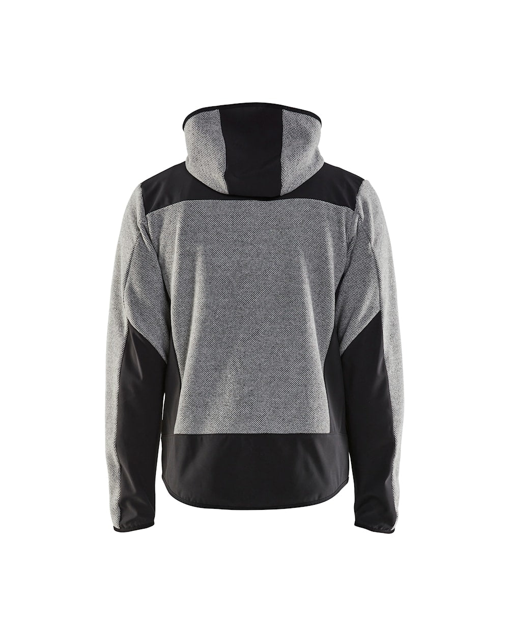 Blaklader Knitted Jacket with Softshell 5940 #colour_grey-melange-black