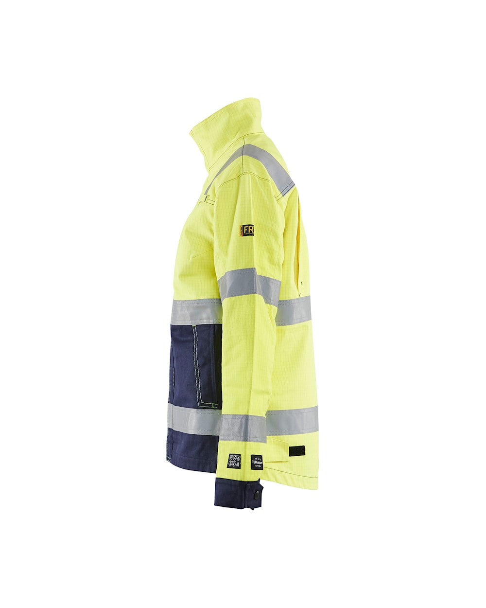 Blaklader Jacket Multinorm Women 4091 #colour_hi-vis-yellow-navy-blue