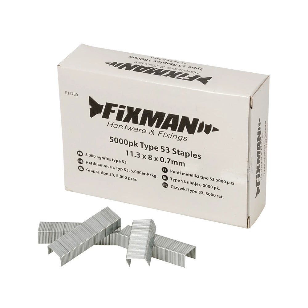 Fixman Type 53 Staples 5000Pk