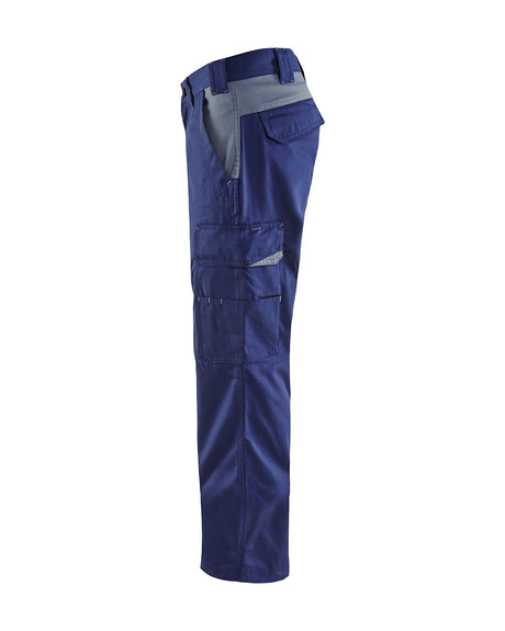 Blaklader Industry Trousers 14041800 - Navy blue/Grey #colour_navy-blue-grey