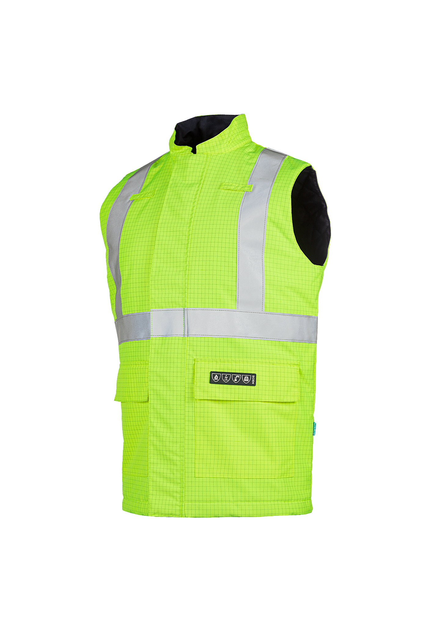 Sioen Sidney Flame Retardant Anti-Static Hi-Vis Body Warmer