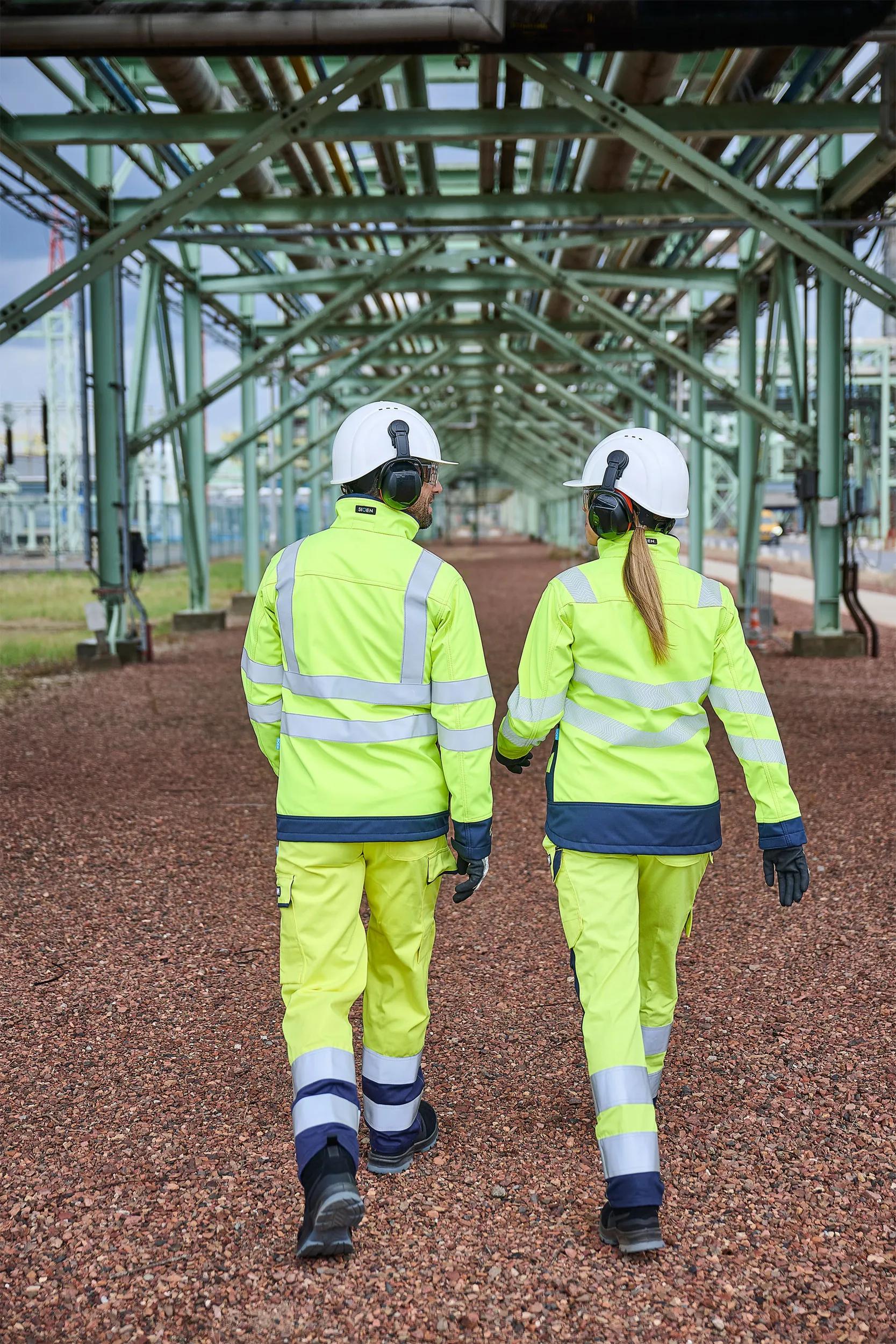 Sioen Playford Hi-Vis Softshell With Arc Protection