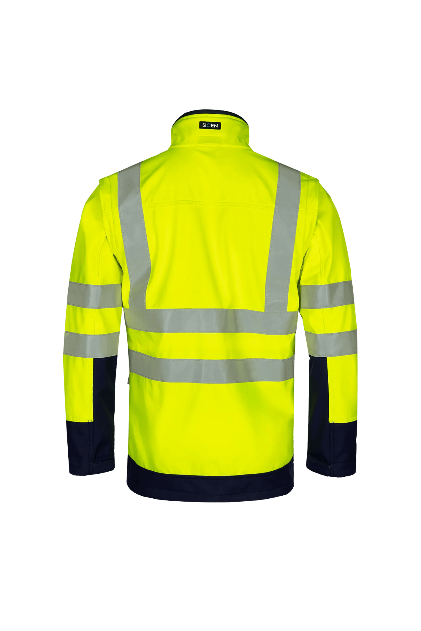 Sioen Heatherton Flame Retardant Anti-Static Hi-Vis Softshell With Detachable Sleeves