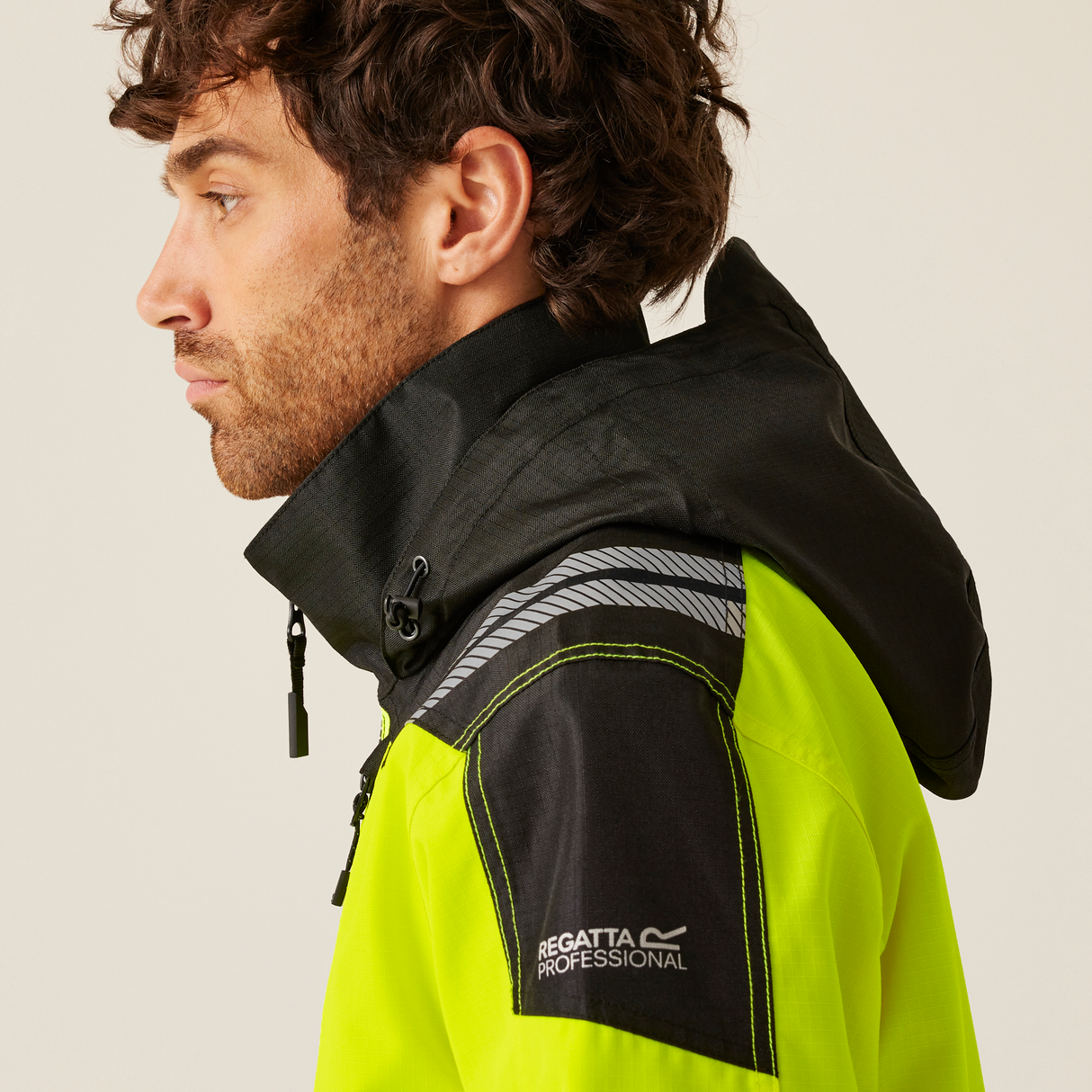 Regatta Professional Mens Hi-VIS X-PRO Waterproof Shell Jacket - Class 2