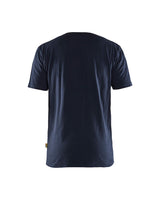 Blaklader T-Shirt 3379 #colour_dark-navy-blue-hi-vis-yellow