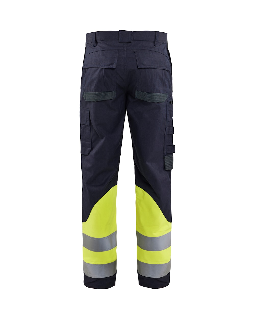 Blaklader Multinorm Inherent Trousers 1488 #colour_navy-blue-hi-vis-yellow