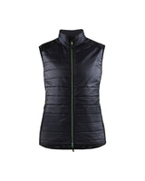 Blaklader Vest Warm-Lined Women 3864 #colour_black-hi-vis-yellow