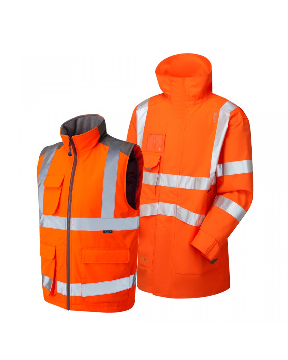 Leo Workwear CLOVELLY + TORRINGTON Leo 3-in-1 Anorak + Bodywarmer