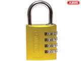 ABUS Mechanical 145/40 40mm Aluminium Combination Padlock Yellow 49535