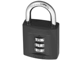 ABUS Mechanical 158/40 40mm Combination Padlock (3-Digit) Die-Cast Body Carded