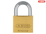 ABUS Mechanical 55/40mm Brass Padlock Carded