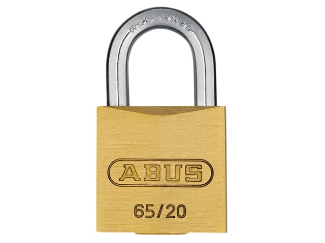 ABUS Mechanical 65/20mm Brass Padlock Carded