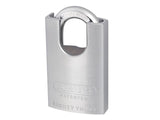 ABUS Mechanical 83/50mm Chrome Plated Brass Padlock Hardened Closed Shackle