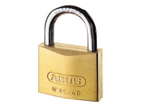 ABUS Mechanical 85/60mm Brass Padlock Carded