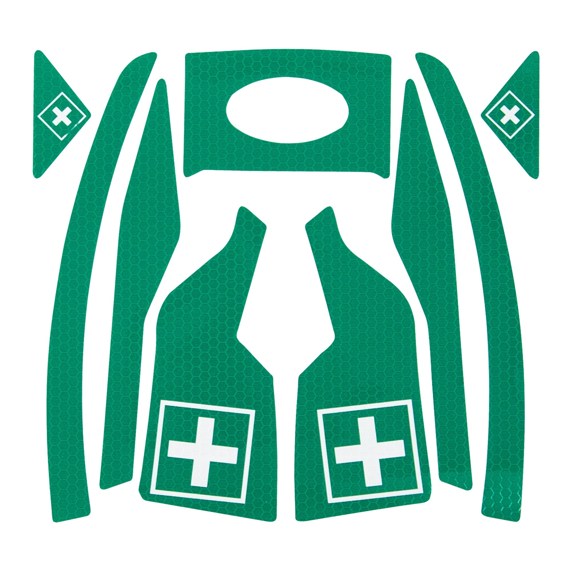 JSP First Aider Green CR2 Reflective Kit for EVO Vista (10 Pack)