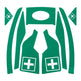 JSP First Aider Green CR2 Reflective Kit for EVO Vista (10 Pack)