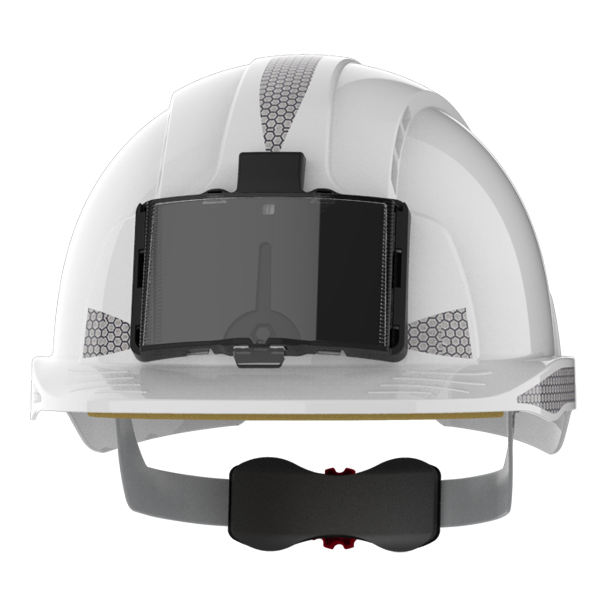 JSP EVOLite Safety Helmet - Reflective CR2 Decals and ID Badge Holder / Lamp Bracket