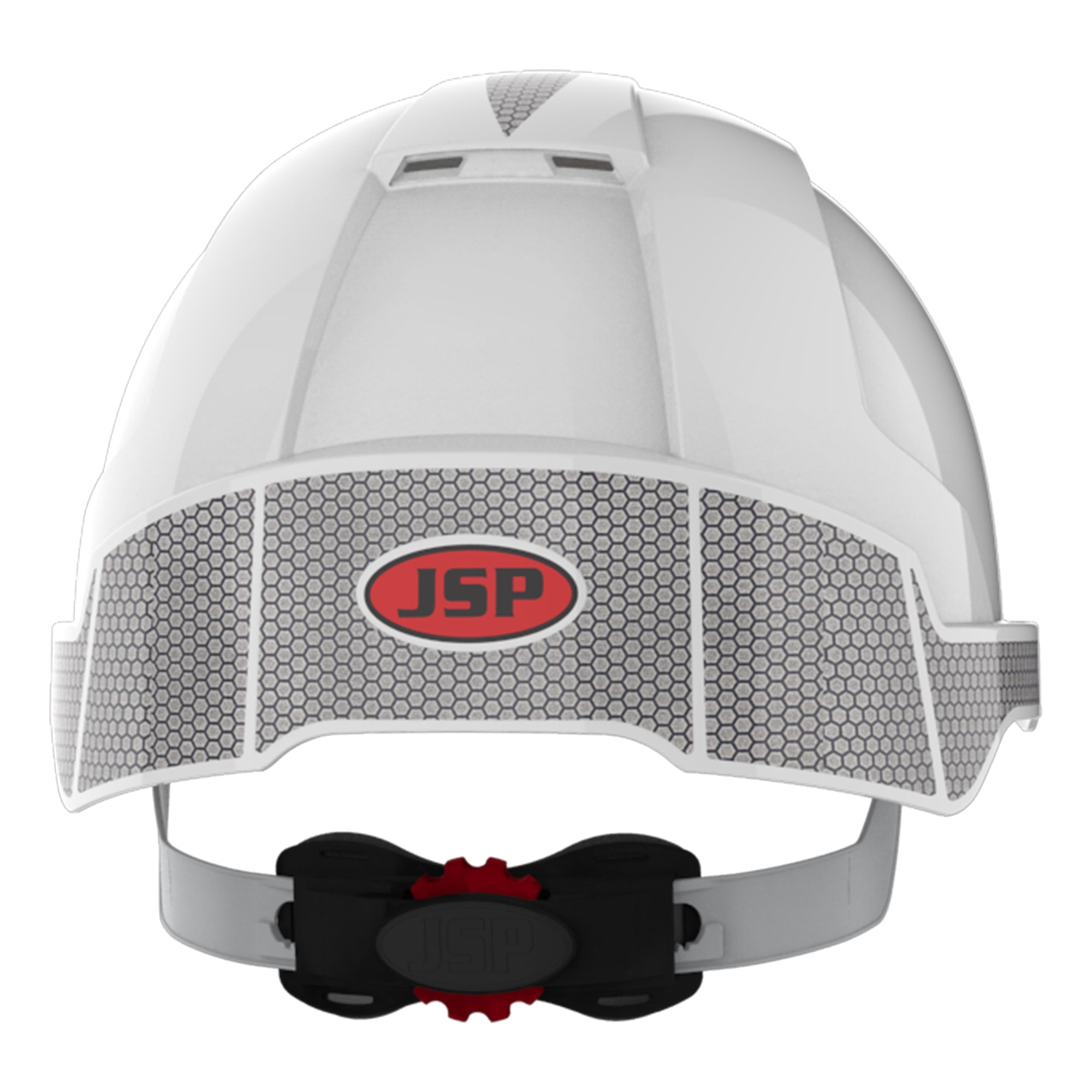 JSP EVOLite Safety Helmet - Reflective CR2 Decals and ID Badge Holder / Lamp Bracket