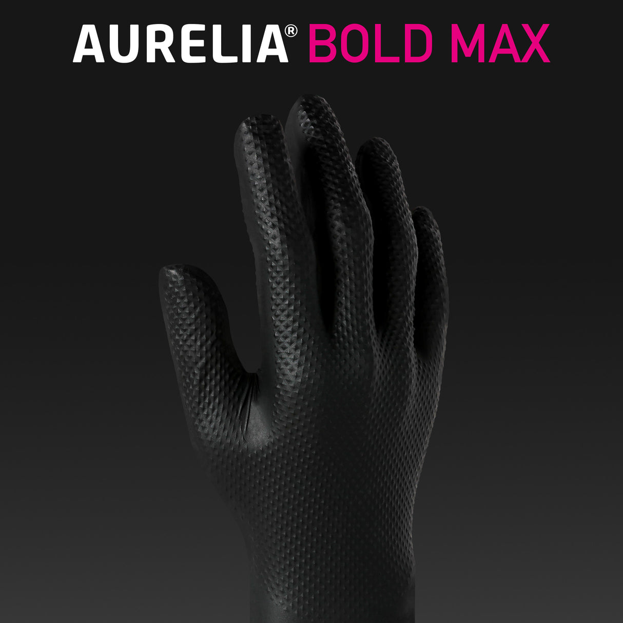 Aurelia BoldMAX Diamond Textured Powder Free Nitrile Gloves