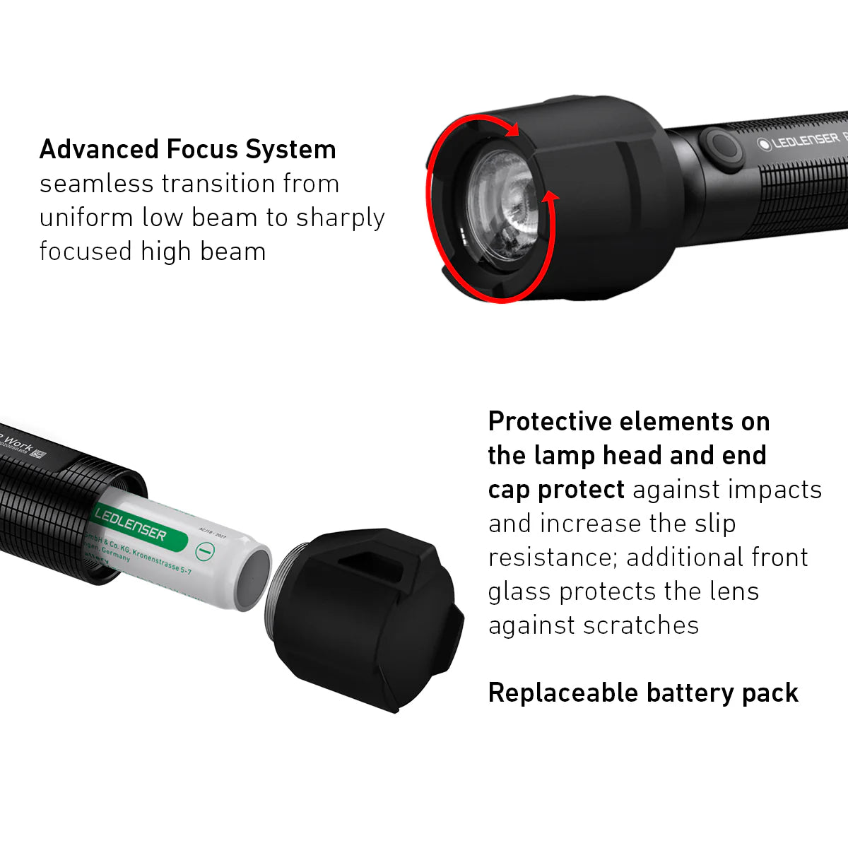 Ledlenser P5R WORK Rechargeable LED Torch (WK480)