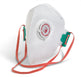 Bsafe FFP2V Fold Flat Valved Respirator 5 Pack White