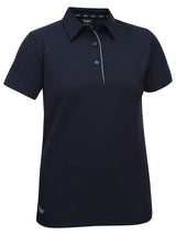 Bisley Womens Polo Short Sleeve Cotton/Polyester #colour_navy