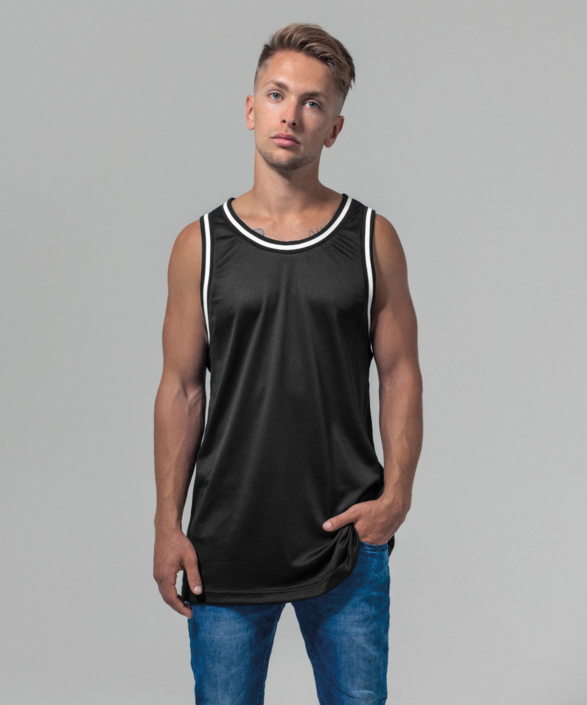 Build Your Brand Mesh Tank Top