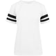 Build Your Brand Women's Mesh Stripe Tee