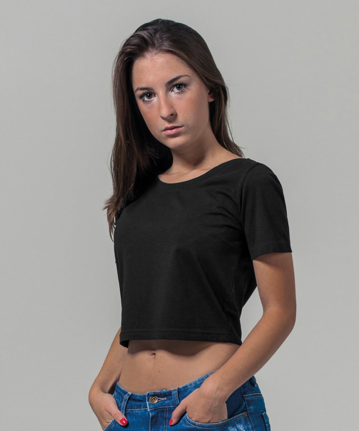 Build Your Brand Women's Cropped Tee