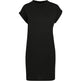 Build Your Brand Women's Turtle Extended Shoulder Dress - Black