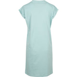 Build Your Brand Women's Turtle Extended Shoulder Dress - Bluemint