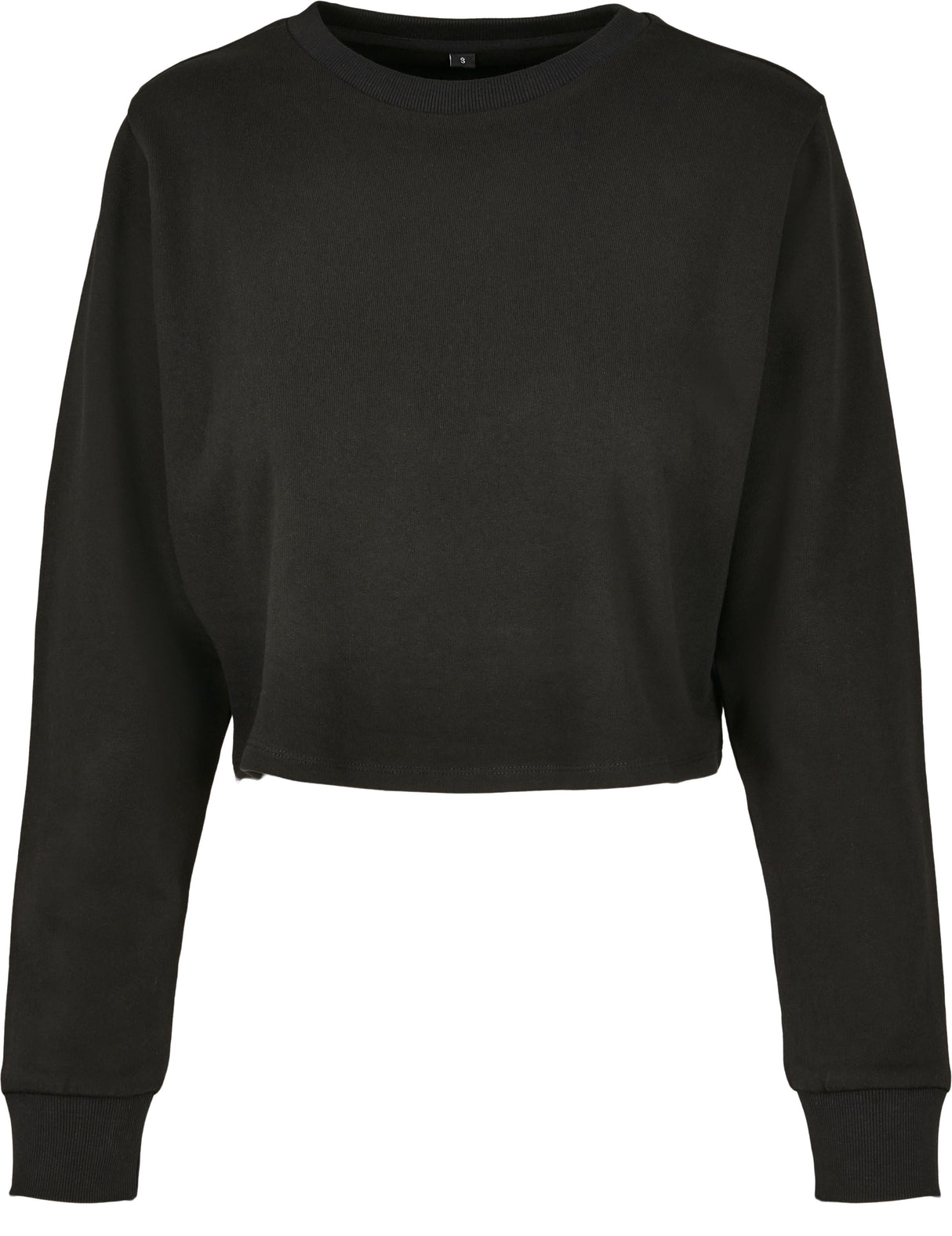 Build Your Brand Women's Terry Cropped Crew