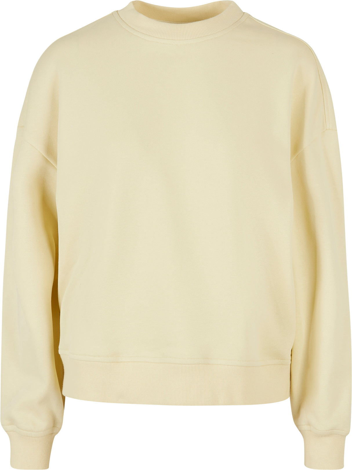 Build Your Brand Women's Oversized Crew Neck Sweatshirt