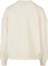 Build Your Brand Women's Oversized Crew Neck Sweatshirt