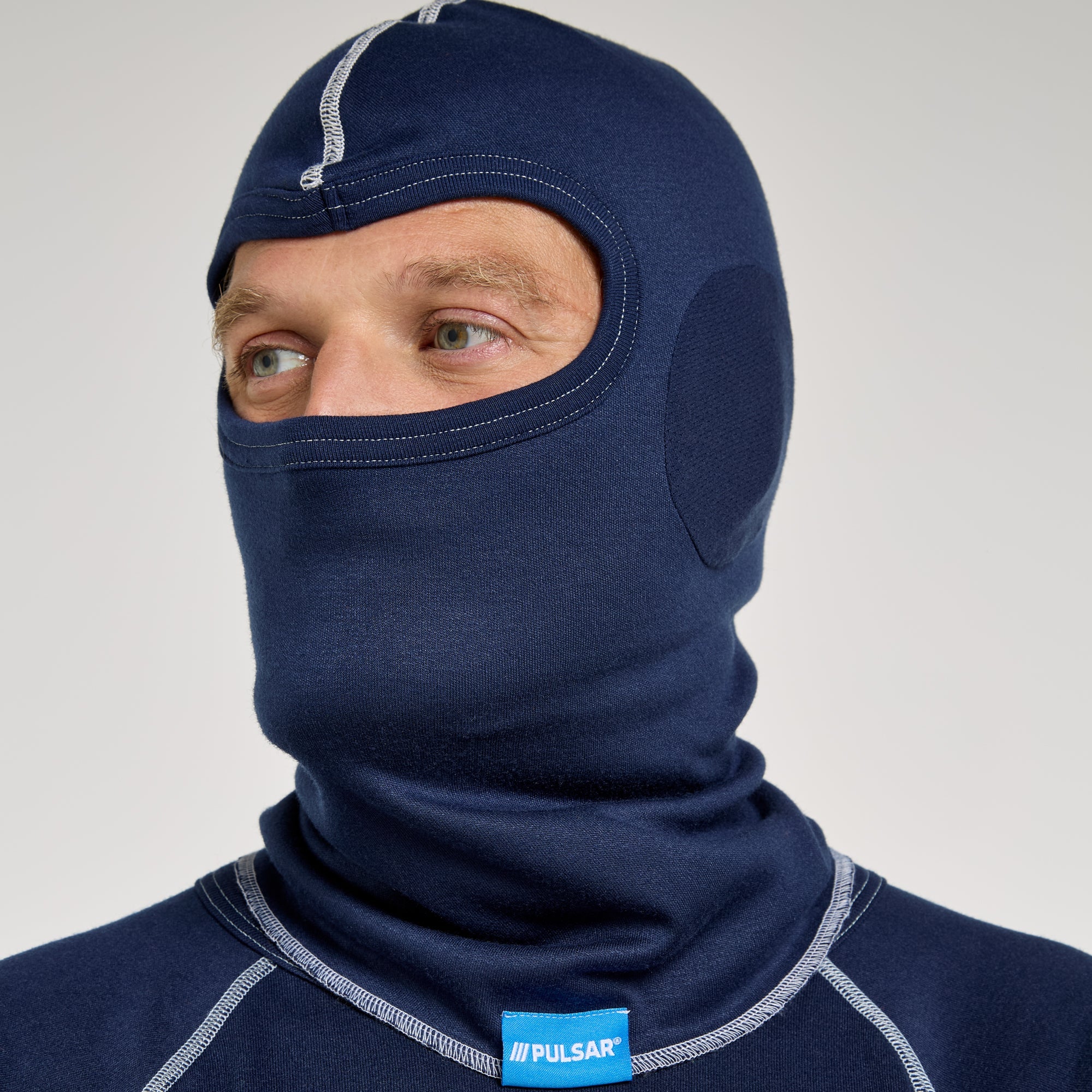 Balaclava Mesh Ear Cut Outs Navy Unisex
