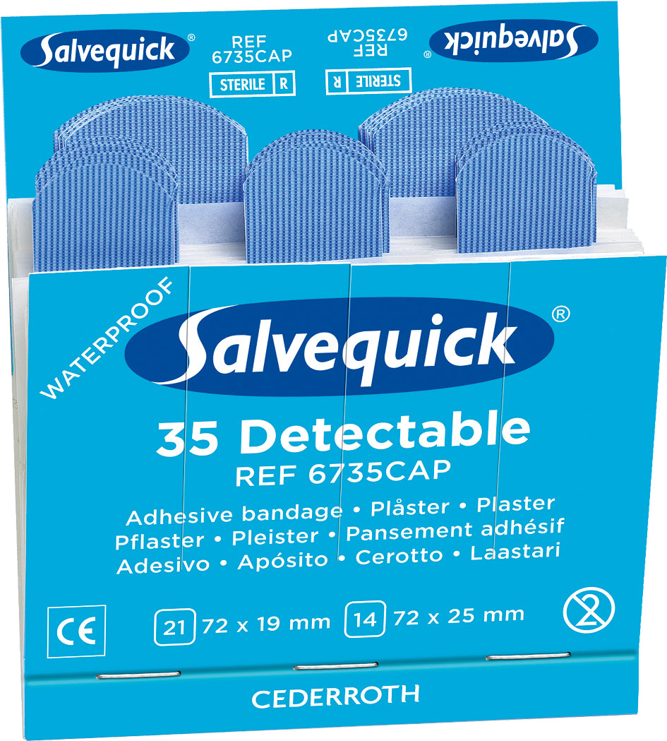 Beeswift Salvequick Detectable Plasters Refill