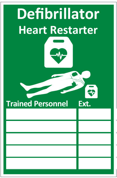 Beeswift Aed Trained Personnel Sign