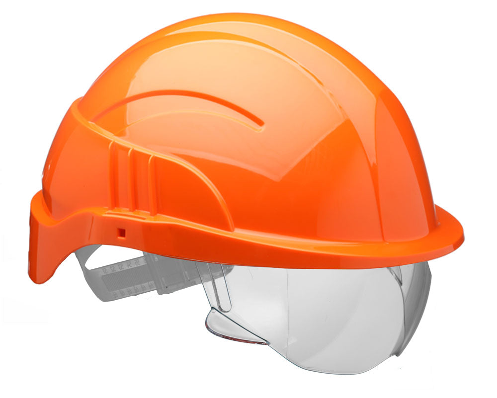 Beeswift Vision Plus Safety Helmet With Integrated Visor