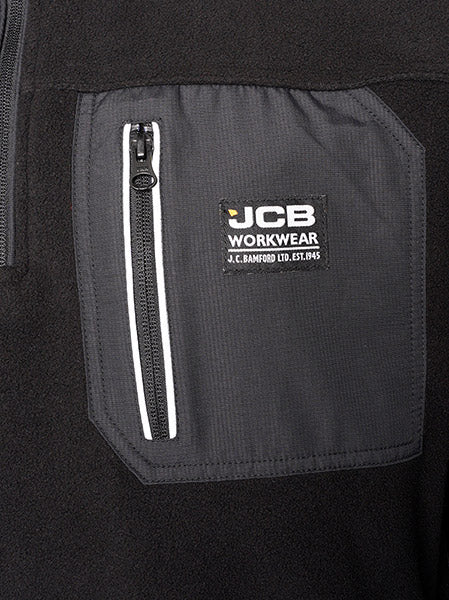 Beeswift Jcb Trade Heavyweight 1/4 Zip Tech Fleece
