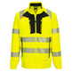 Portwest DX4 Hi-Vis Funnel Neck Sweatshirt #colour_yellow-black