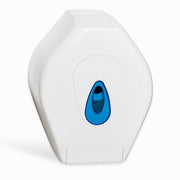 Beeswift White Plastic Mini Jumbo Toilet Roll Dispenser