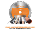 Evolution R210CMS Multi-Purpose Compound Mitre Saw 1200W 240V