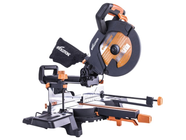 Evolution R255SMS+ Pro Multi-Material Sliding Mitre Saw 255mm 2000W 240V