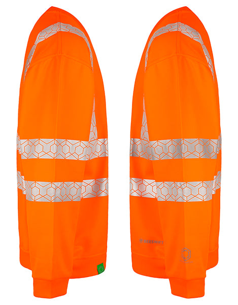 Beeswift Envirowear Recyclable Hi-Vis Sweatshirt