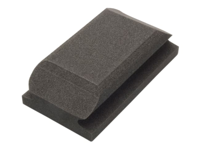 Flexipads World Class Hand Sanding Block Shaped Black 70 x 125mm