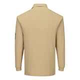 Portwest Flame Resistant Anti-Static Long Sleeve Polo Shirt