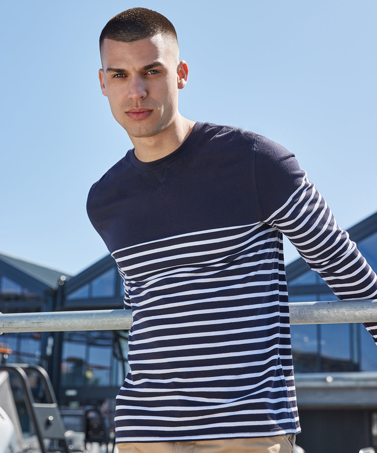 Front Row Long Sleeve Breton Striped T