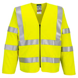 Portwest Bizflame Hi-Vis FR Long Sleeve Zip Vest